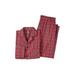 Men's Big & Tall Hanes® Woven Pajamas by Hanes in Red Plaid (Size 5XL)