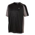 Men's Big & Tall Colorblock Vapor® Performance Tee by Champion® in Black (Size XLT)