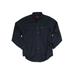 Men's Big & Tall Long-Sleeve Cotton Work Shirt by Wrangler® in Navy (Size XLT)