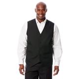 Men's Big & Tall KS Signature Easy Movement® 5-Button Suit Vest by KS Signature in Black (Size 54)