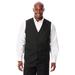 Men's Big & Tall KS Signature Easy Movement® 5-Button Suit Vest by KS Signature in Black (Size 54)