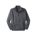 Men's Big & Tall Explorer Plush Fleece Full-Zip Fleece Jacket by KingSize in Steel (Size XL)