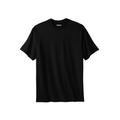 Men's Big & Tall Performance Flex Crewneck Tee by KingSize in Black (Size 2XL)