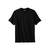 Men's Big & Tall Performance Flex Crewneck Tee by KingSize in Black (Size 2XL)