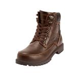 Extra Wide Width Men's Boulder Creek™ Zip-up Work Boots by Boulder Creek in Dark Brown (Size 13 EW)