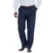 Men's Big & Tall Signature Lux Pleat Front Khakis by Dockers® in Dockers Navy (Size 38 34)