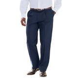 Men's Big & Tall Signature Lux Pleat Front Khakis by Dockers® in Dockers Navy (Size 36 38)