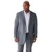 Men's Big & Tall KS Signature Easy Movement® Two-Button Jacket by KS Signature in Grey (Size 66)