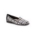 Wide Width Women's Liz Flats by Trotters® in Black Multi (Size 11 W)