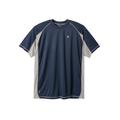 Men's Big & Tall Colorblock Vapor® Performance Tee by Champion® in Navy (Size 4XLT)