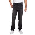 Men's Big & Tall Liberty Blues™ Relaxed-Fit Stretch 5-Pocket Jeans by Liberty Blues in Black Denim (Size 58 38)