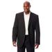 Men's Big & Tall KS Signature Easy Movement® Three-Button Jacket by KS Signature in Black (Size 52)