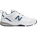 Men's New Balance® 608V5 Sneakers by New Balance in White Navy Leather (Size 12 EE)