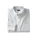 Men's Big & Tall KS Signature Wrinkle-Free Oxford Dress Shirt by KS Signature in Light Grey (Size 18 39/0)