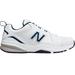 Men's New Balance® 608V5 Sneakers by New Balance in White Navy Leather (Size 9 EE)