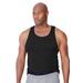 Men's Big & Tall Hanes® Tagless Tank Undershirt 3-Pack by Hanes in Black (Size 6XL)