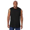 Men's Big & Tall Shrink-Less™ Lightweight Muscle T-Shirt by KingSize in Black (Size 6XL)