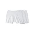 Men's Big & Tall Cotton Boxer Briefs 3-Pack by KingSize in White (Size 5XL)