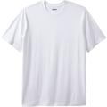 Men's Big & Tall Performance Flex Crewneck Tee by KingSize in White (Size 3XL)