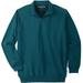 Men's Big & Tall Quarter Zip-Front Wicking Fleece Jacket by KS Sport by KingSize in Midnight Teal (Size 6XL)