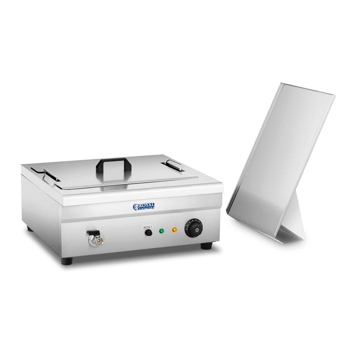 Royal Catering Elektro-Fritteuse - 13 Liter - 3.200 W - Ablasshahn - Kaltzone Image