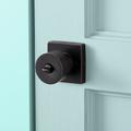 WFX Utility™ Actisdano Keyed Entry Door Knob w/ Square Rosette in Brown | 2.56 H x 2.56 W x 2.56 D in | Wayfair 6DA2E4BC0A484D2DB9ED8239B38DAFAE