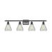 Innovations Lighting Bruno Marashlian Conesus 36 Inch 4 Light LED Bath Vanity Light - 516-4W-BK-G275-LED