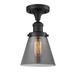 Innovations Lighting Bruno Marashlian Small Cone 6 Inch 1 Light Semi Flush Mount - 517-1CH-BK-G63-LED