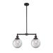 Innovations Lighting Bruno Marashlian Beacon 25 Inch 2 Light LED Chandelier - 209-BK-G202-8-LED