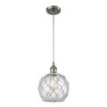 Innovations Lighting Bruno Marashlian Farmhouse Rope 8 Inch Mini Pendant - 516-1P-SN-G122-8RW-LED