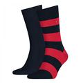 Tommy Hilfiger Men's Rugby Socks Pack of 8 - Multicolour - 9/11