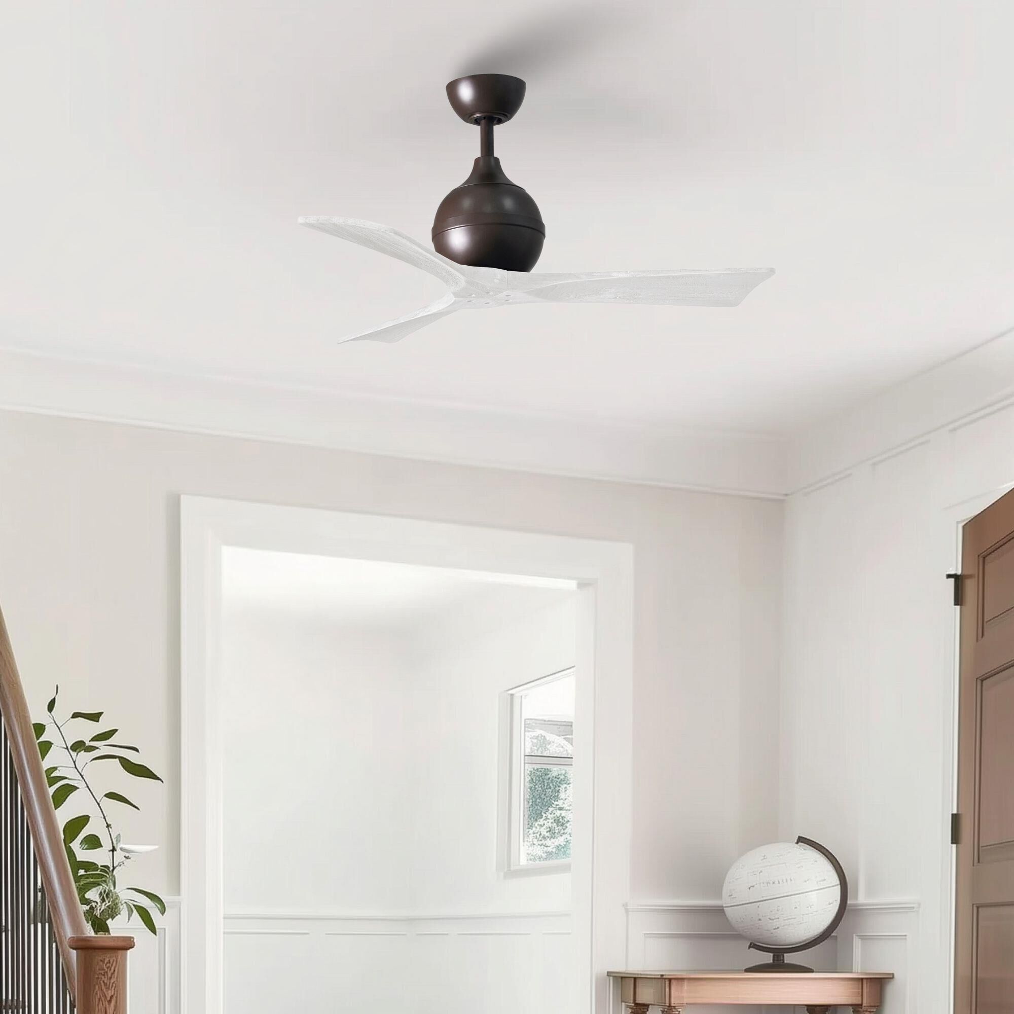 Matthews Fan Company Irene 42 Inch 3 Blade Ceiling Fan - IR3-TB-MWH-42