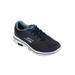 Wide Width Men's Skechers® Go Walk Lace-Up Sneakers by Skechers in Navy (Size 9 W)