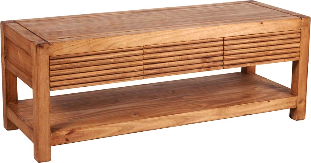 MiaMöbel Mexico Fußbank Massivholz Pinie Landhaus Mexiko Möbel Mexikanisch Image