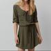 American Eagle Outfitters Dresses | American Eagle Olive Green Long Sleeve Dress | Color: Green | Size: Xsp