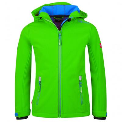 Trollkids - Kid's Trollfjord Jacket - Softshelljacke Gr 128 grün