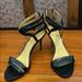 Nine West Shoes | Black Nine West Sandals With Zip Backs | Color: Black | Size: 7.5