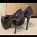 Gucci Shoes | Gucci Heels Platform Pumps Shoes Designer Fashion Luxury | Color: Gold/Purple | Size: 7