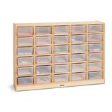 Jonti-Craft® 30 Compartment Cubby w/ Bins Wood in Brown | 42 H x 60 W x 15 D in | Wayfair 40310JCPW