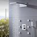 Wonderland America Thermostatic Complete Shower System w/ Rough-In Valve in Gray | 2 H x 8.8 W in | Wayfair A9622F4C1