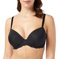 Calvin Klein Women's Push-up T-Shirt Bra-Seductive Comfort Non-Padded Wired, Black (Black 001), 34DD (Size: 0E34)