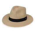 Wallaroo Hat Company Unisex Palm Beach Hat - UPF 50+ Flexi-Weave, 2 3/4" Brim, Travel Friendly, Adjustable Fit, Beige, Large/Extra Large