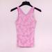 Adidas Tops | Adidas Paisley Print V Neck Athletic Tank Sz Xs | Color: Pink/White | Size: Xs