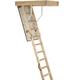 3 Section Timber Folding Loft Ladder Kit – Door Hatch & Frame – 2.8m Floor to Ceiling Max Height – 550mm Swing Clearance – 12 Tread Attic Access Steps/Stairs