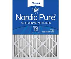 Nordic Pure 20x24x4M12-1 MERV12 AC Furnace Air Filter, Box of 1