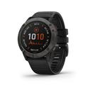 Garmin Camp & Hike Fenix 6X Pro Solar Multisport GPS Smartwatch Ti Carbon Gray DLC w/Black Band