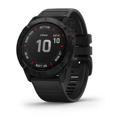 Garmin fenix 6x Pro GPS Watch GPS Watches Black with Black Band