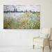 Lark Manor™ Flowers on the Banks by Claude Monet - Print in White | 24 H x 36 W x 3 D in | Wayfair DBD1AD6896434F2D981A3955C7C508F4