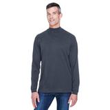 Devon & Jones D420 Adult Sueded Cotton Jersey Mock Turtleneck T-Shirt in Navy Blue size 2XL