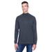 Devon & Jones D420 Adult Sueded Cotton Jersey Mock Turtleneck T-Shirt in Navy Blue size 2XL